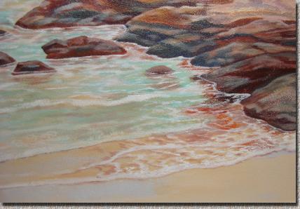 Detail of mural, A perfect Wave