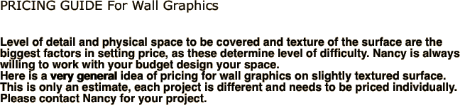 PRICING GUIDE For Wall Graphics